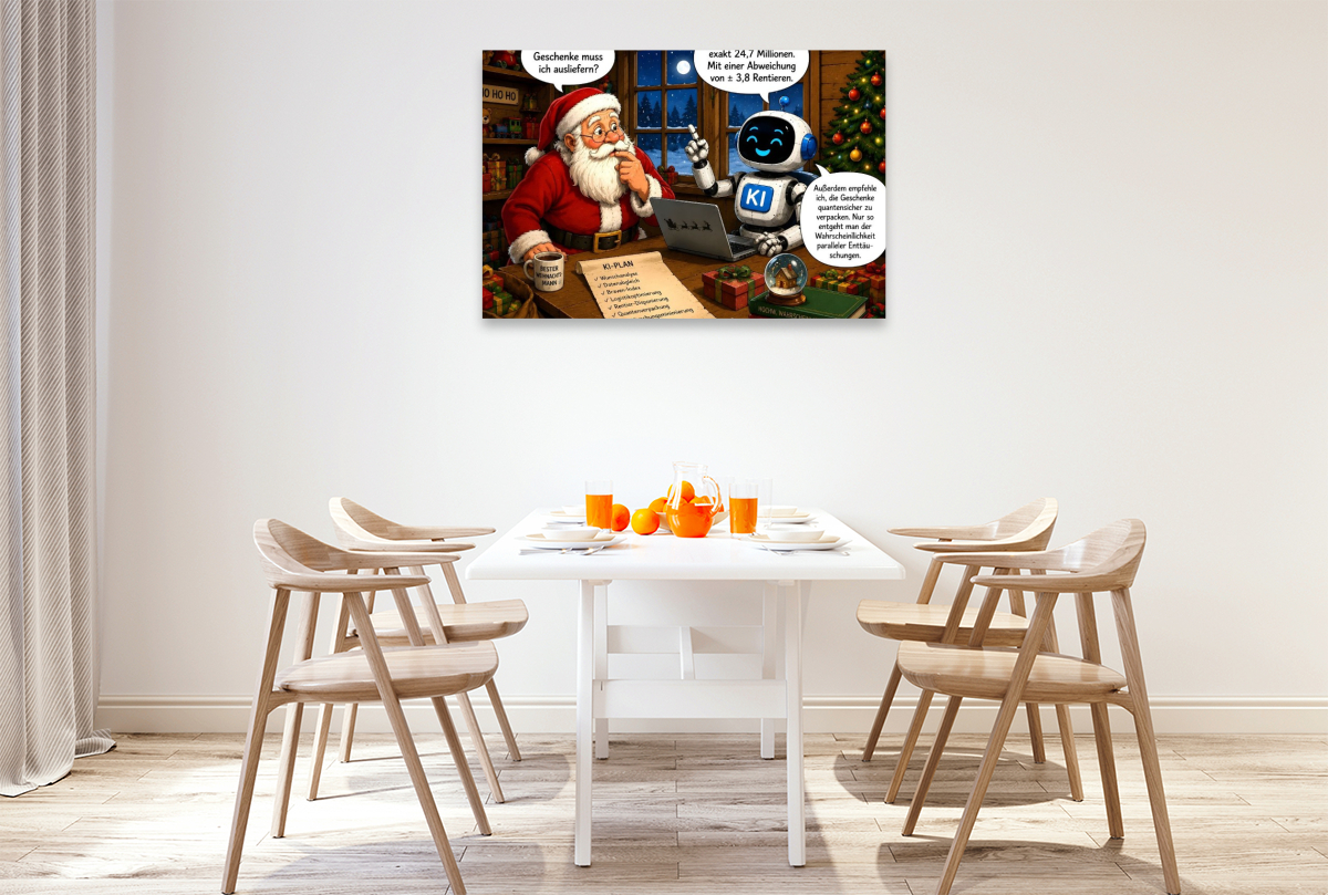 Diskussion mit dem Weihnachtsmann