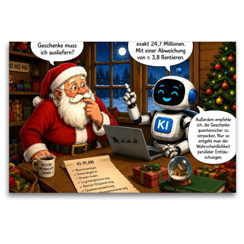 Diskussion mit dem Weihnachtsmann