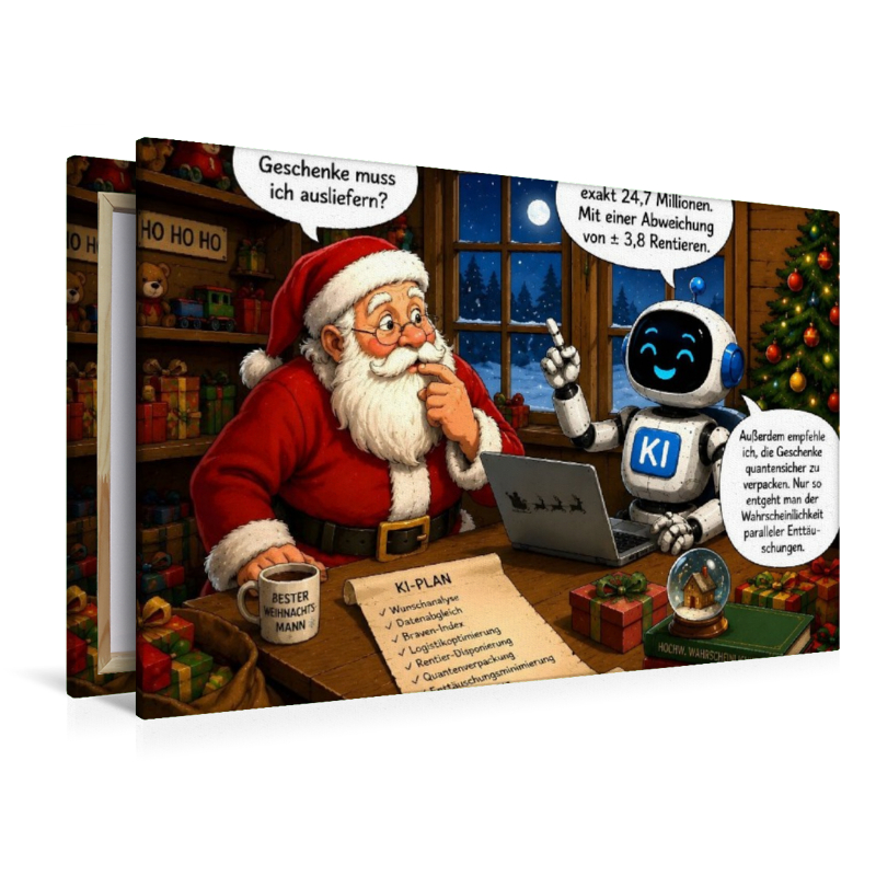 Diskussion mit dem Weihnachtsmann
