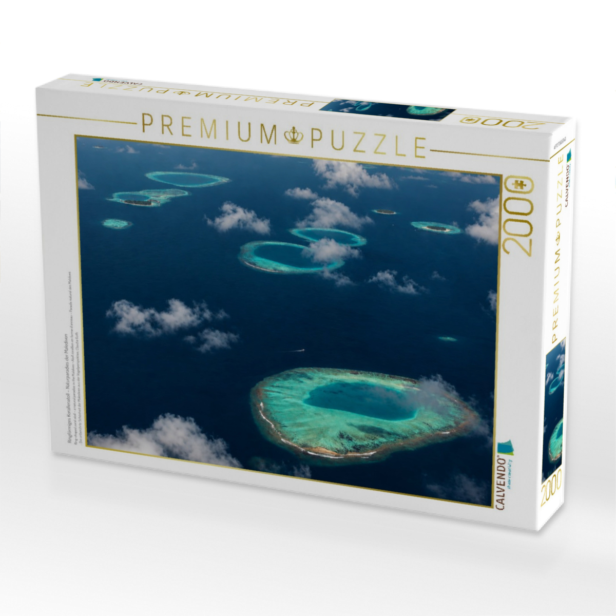 Ringförmiges Korallenatoll – Naturparadies der Malediven