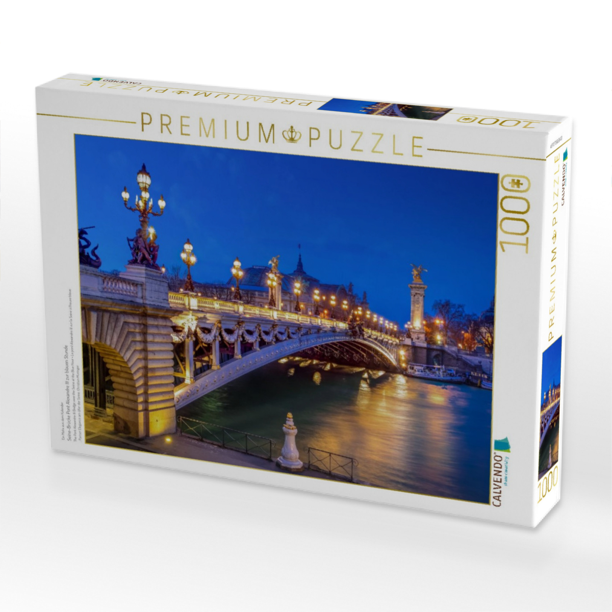 Seine-Brücke Pont Alexandre III zur blauen Stunde