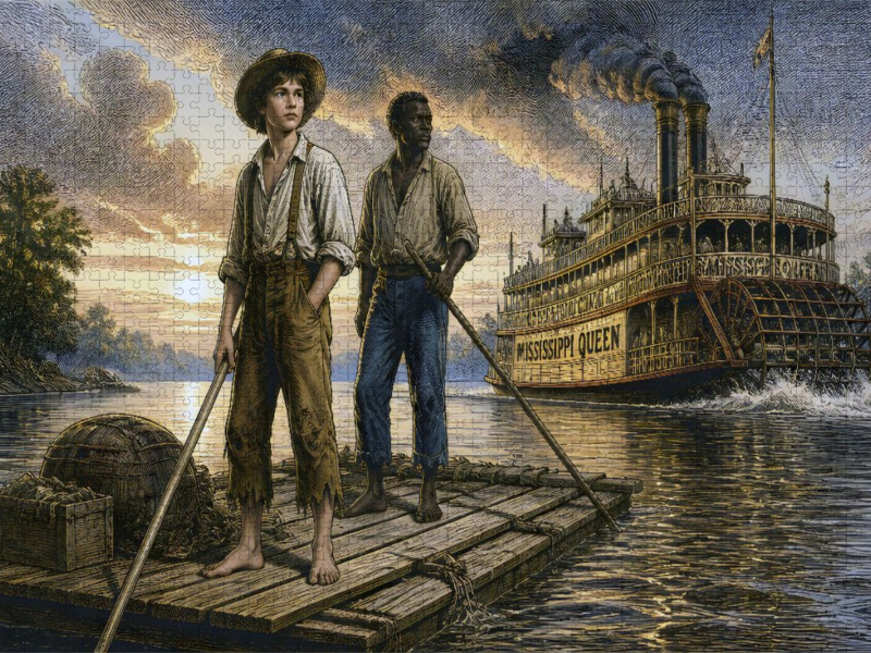 Huckleberry Finns Abenteuer / Mark Twain 1884