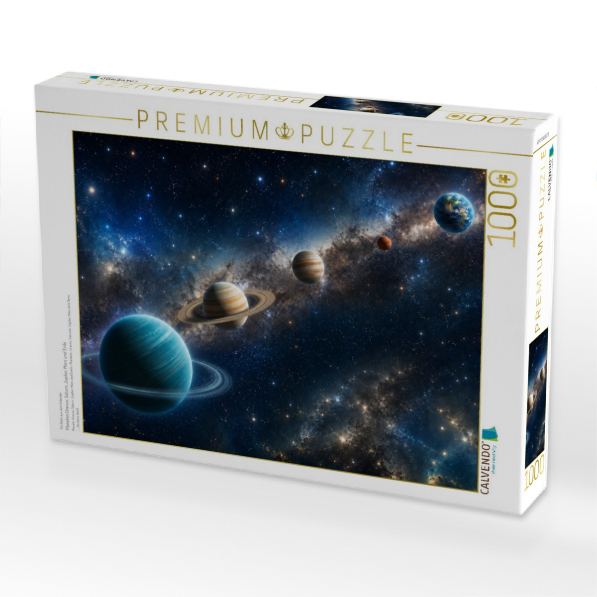 Planeten:Uranus, Saturn, Jupiter, Mars und Erde