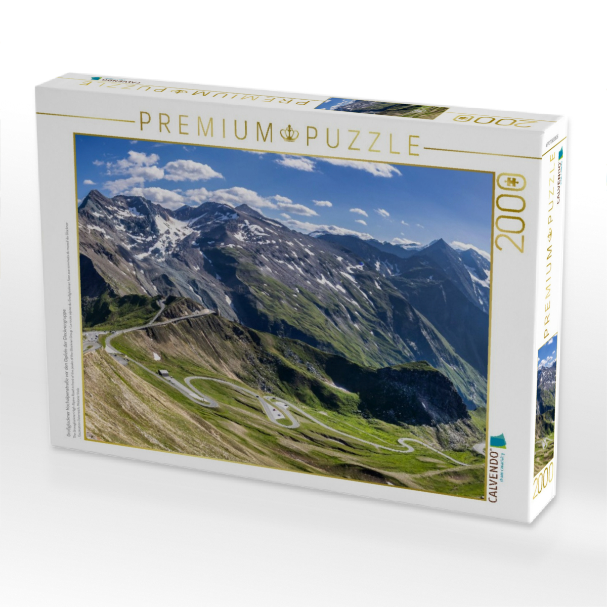 Großglockner Hochalpenstraße vor den Gipfeln der Glocknergruppe