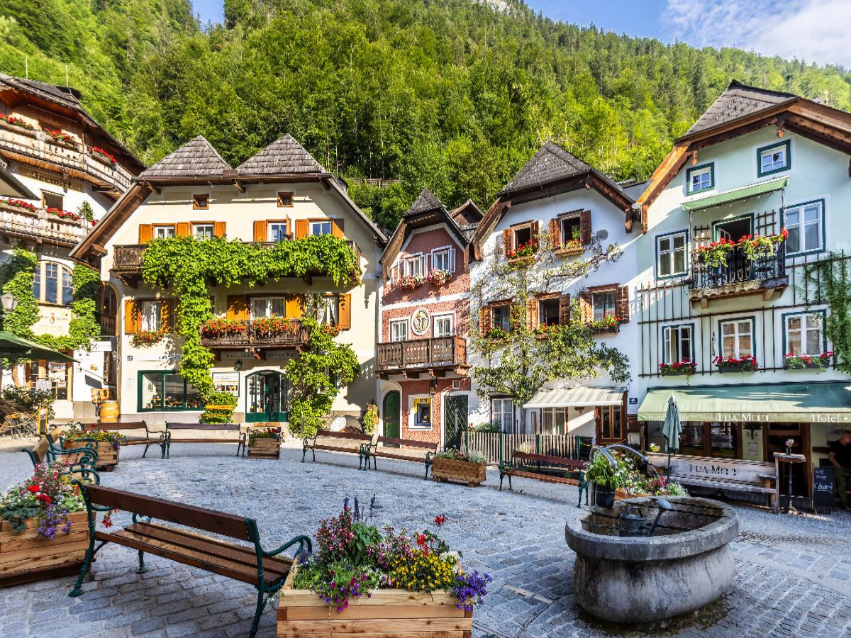 Historischer Marktplatz von Hallstatt