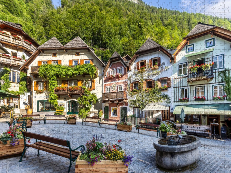 Historischer Marktplatz von Hallstatt