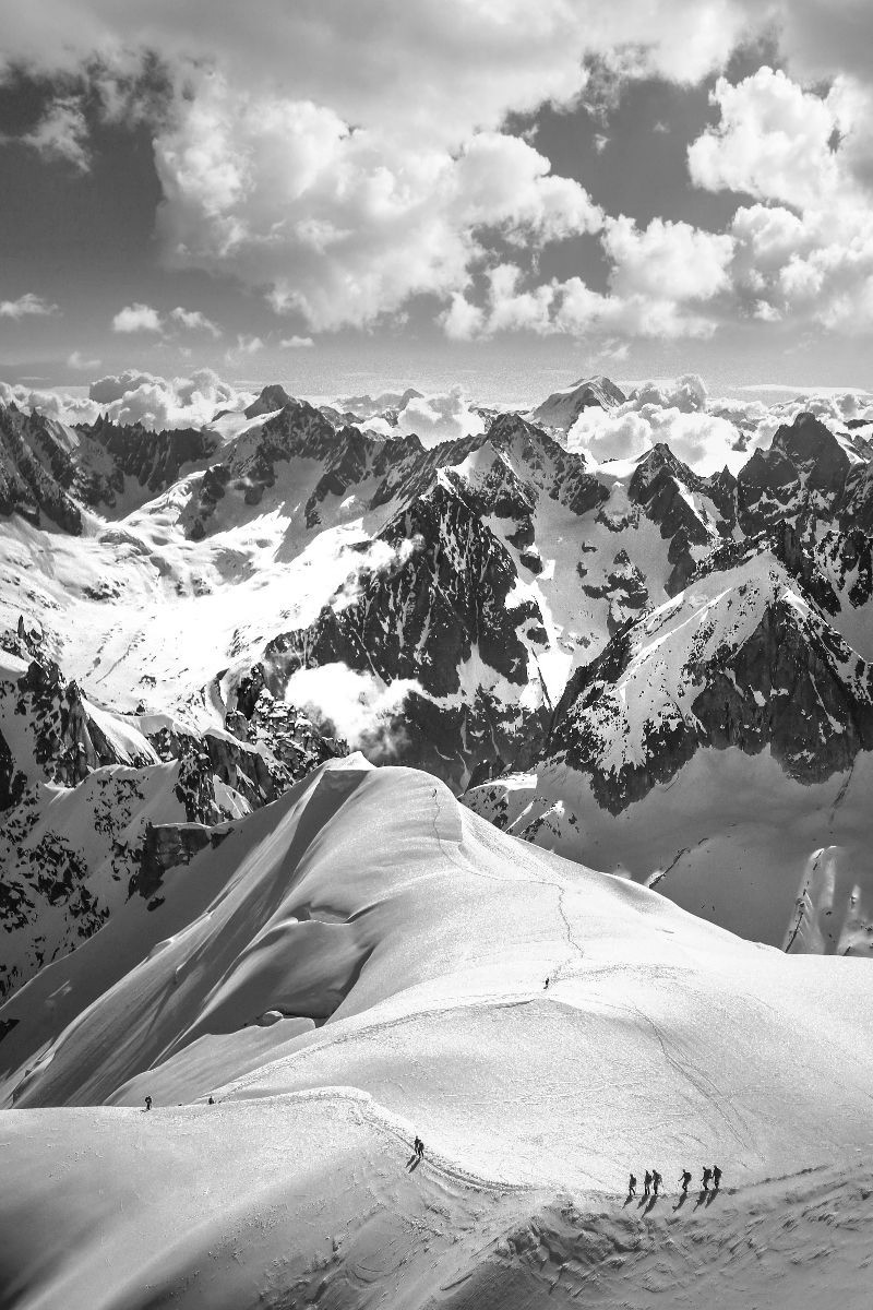 Bergwelt bei Chamonix, Rhone-Alpes, Frankreich