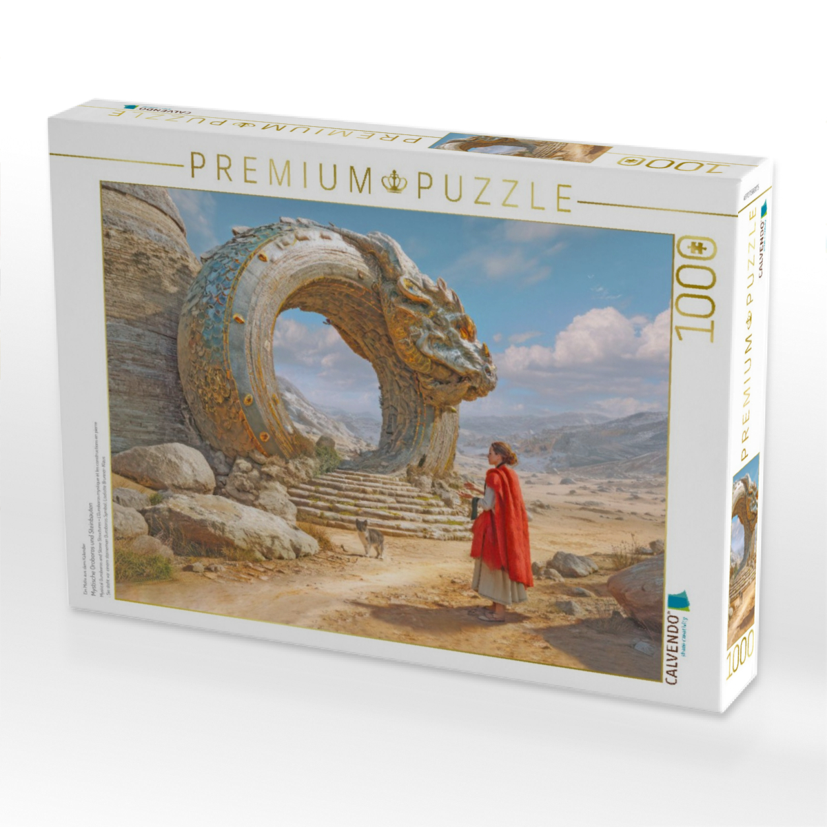 Mystische Oroboros und Steinbauten