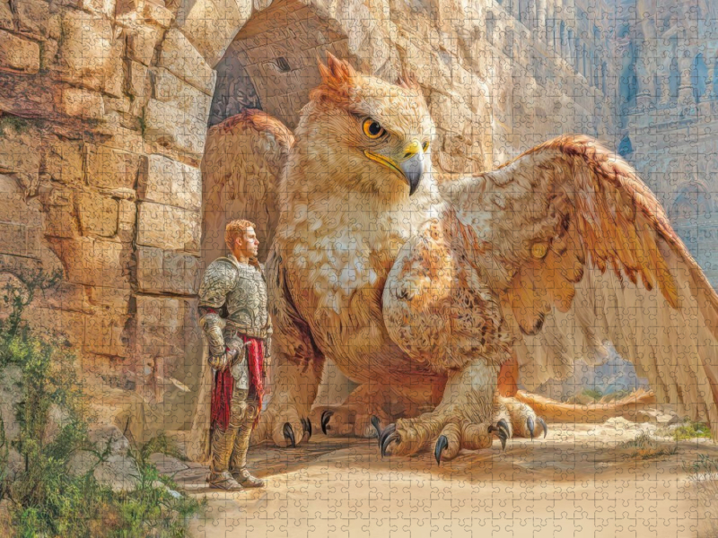 Mystische Oroboros und Steinbauten