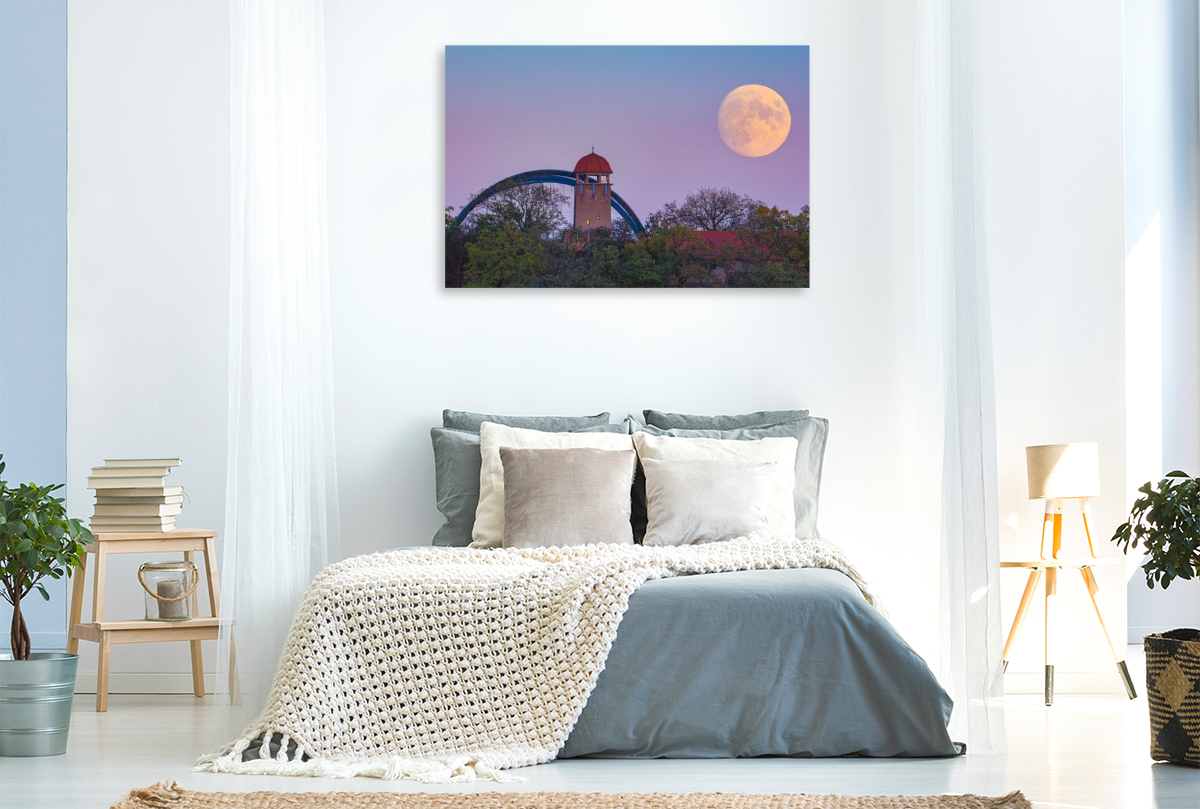 Vollmond über dem Bergzoo