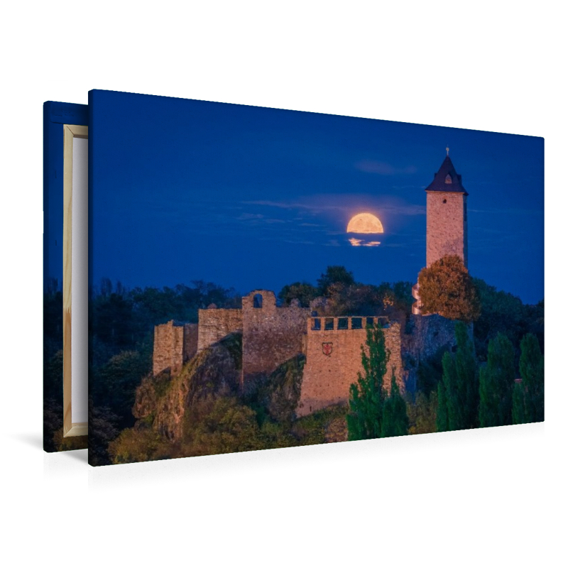 Vollmond über Burg Giebichenstein