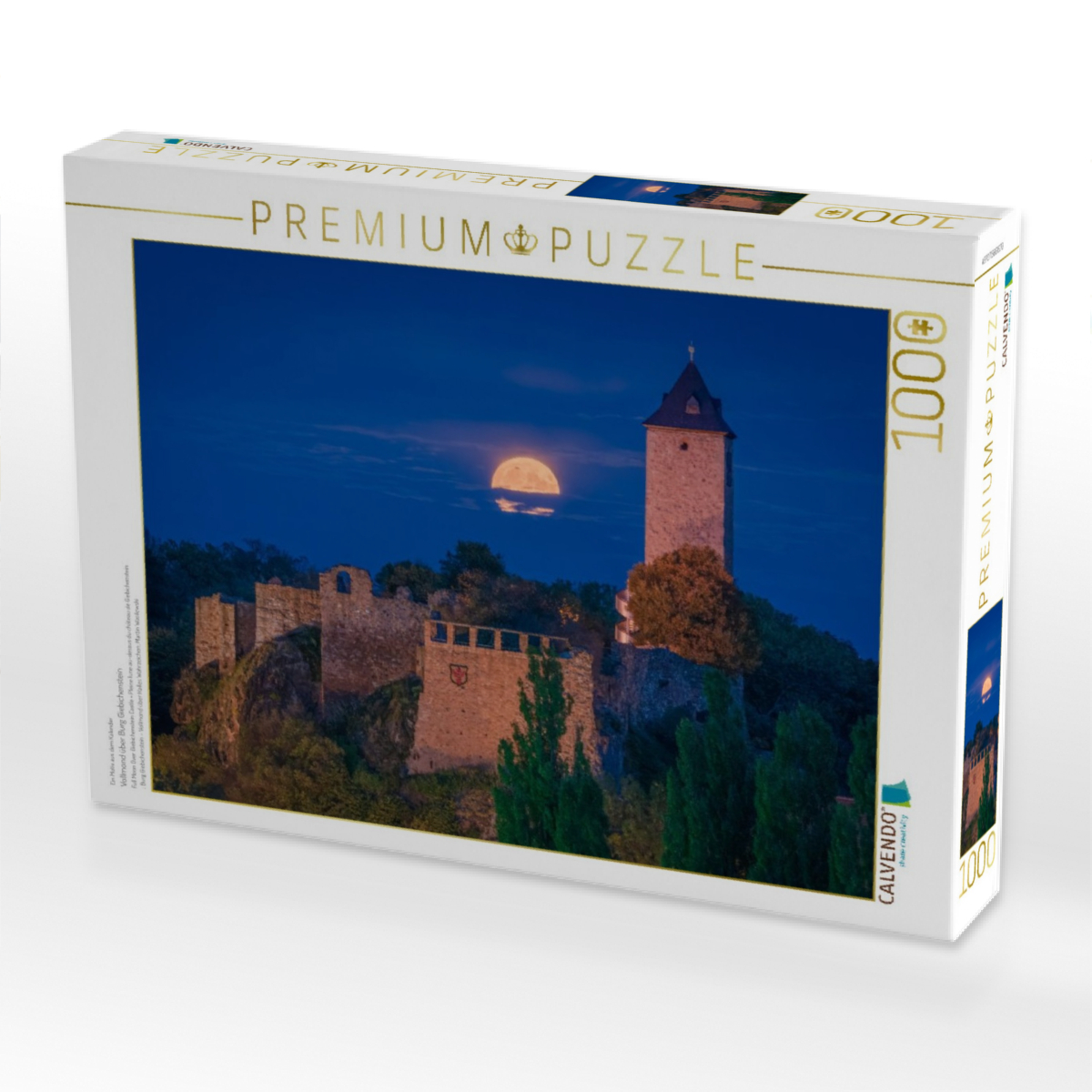Vollmond über Burg Giebichenstein