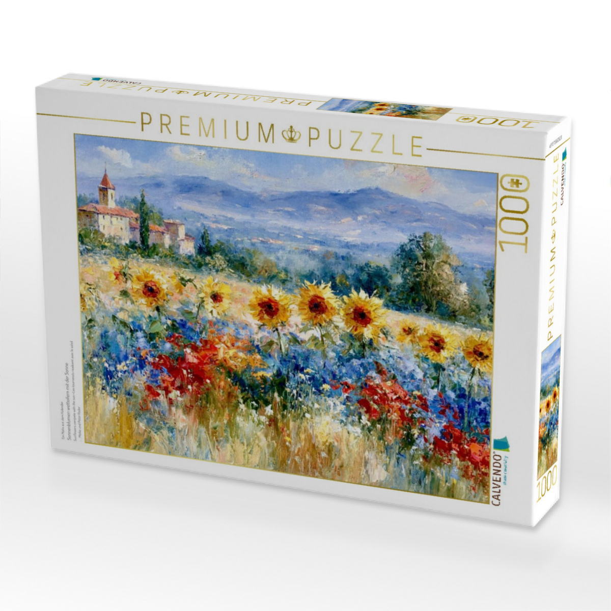 Sonnenblumen wetteifern mit der Sonne