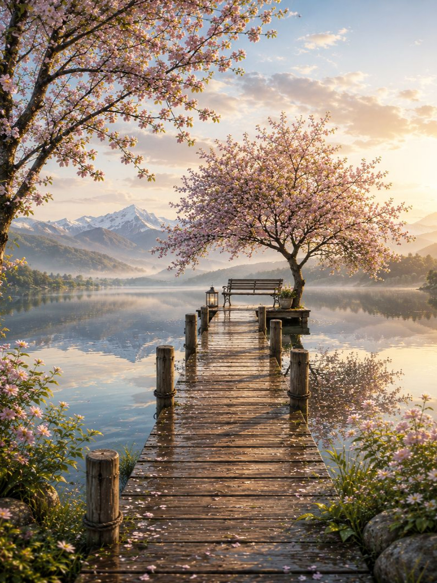 Frühling am See
