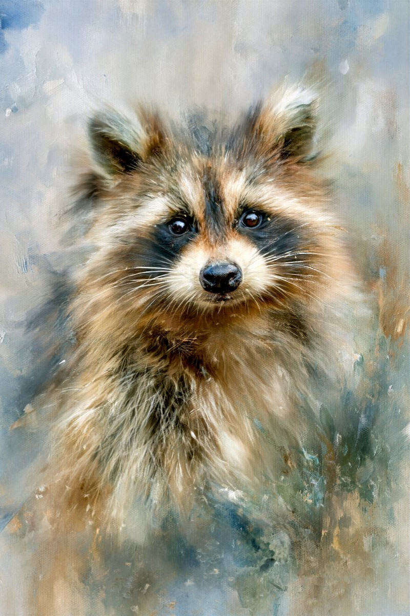 Waschbär, ein Blick wie ein warmer Nachmittag