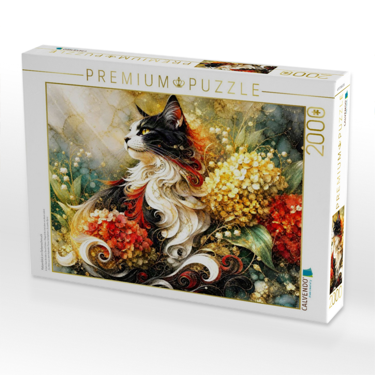 Katzenblick im Farbenschmuck