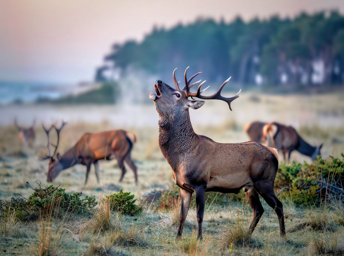 Wenn der Hirsch den Pfad kreuzt, wird der Wald lebendig.