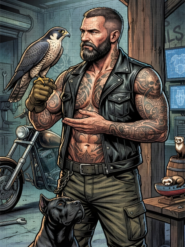 Rocker mit hang zum Raubvogel
