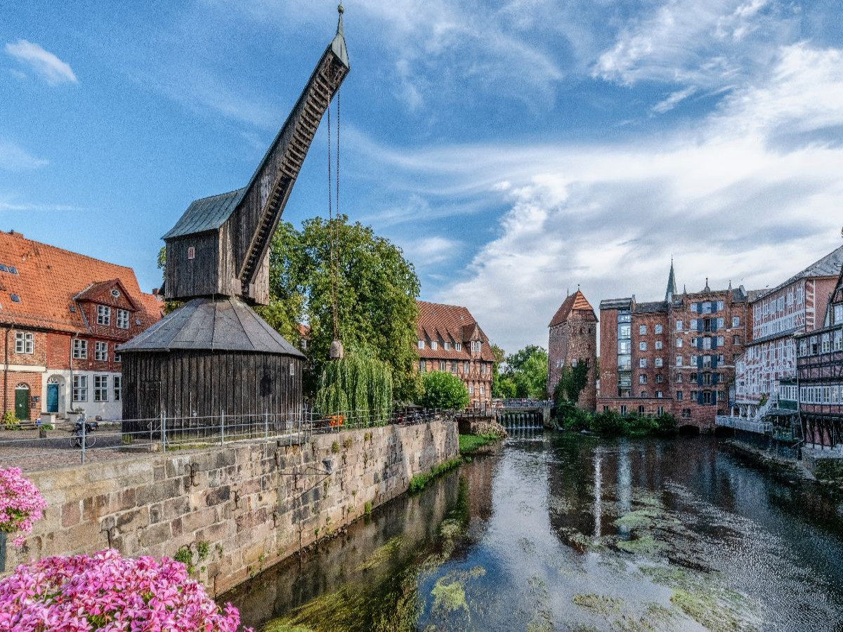 Der alte Kran im Lüneburger Hafen