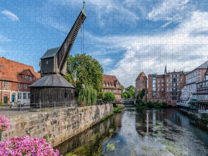 Der alte Kran im Lüneburger Hafen
