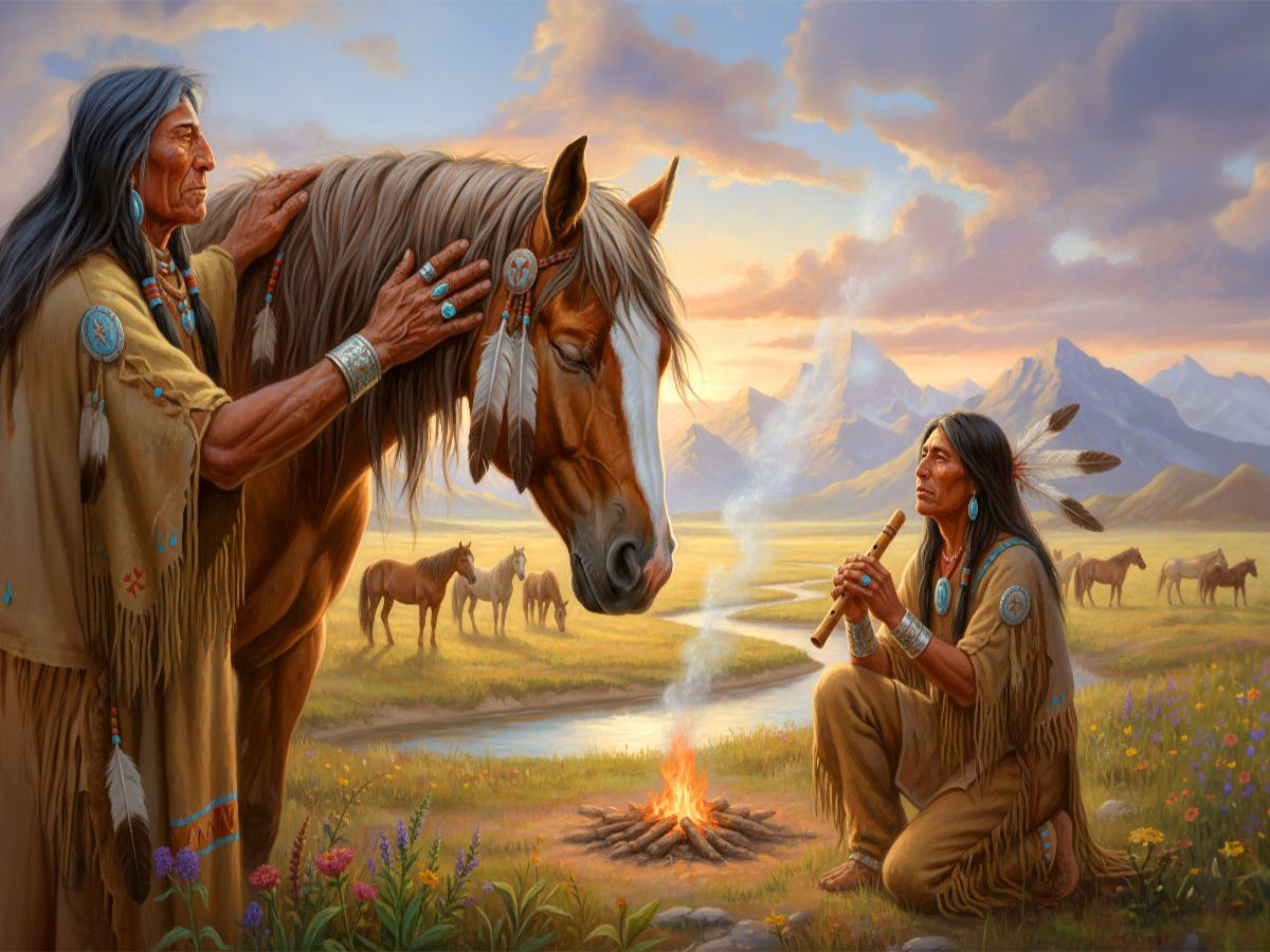 Der Dank an die Pferde - Spiritualität der Indianer