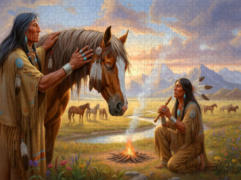 Der Dank an die Pferde - Spiritualität der Indianer