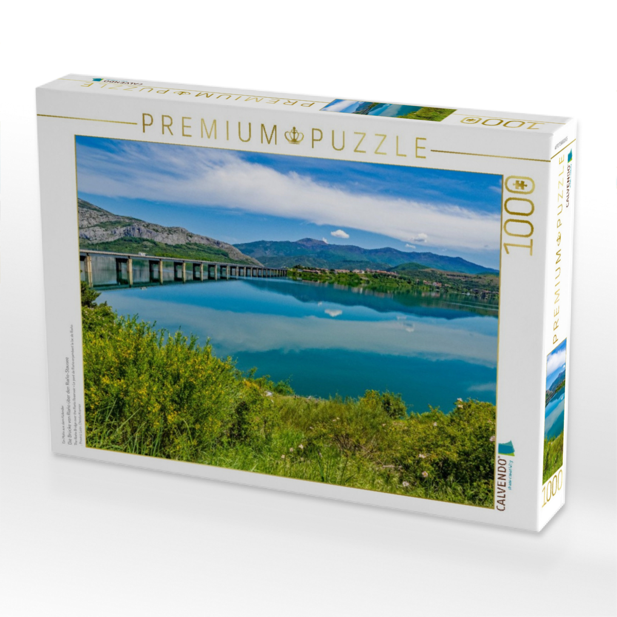 Die Brücke von Riaño über den Riaño-Stausee