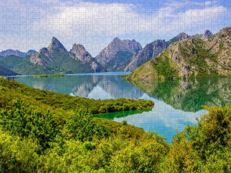 Riaño-Stausee im Regionalpark Montaña de Riaño y Mampodre