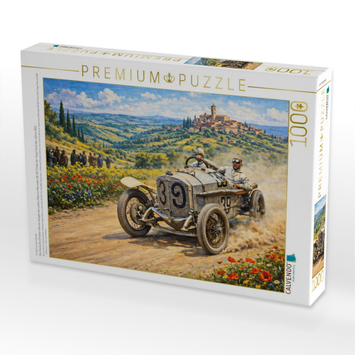 Der Deutsche Christian Werner belegte den achten Platz im Mercedes 28-95/7.3 bei der Targa Florio des Jahres 1922.