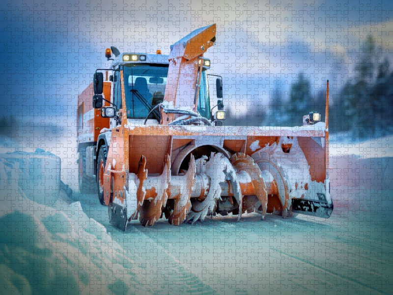 Schnee ist nur Rohmaterial, für pure Kraft.