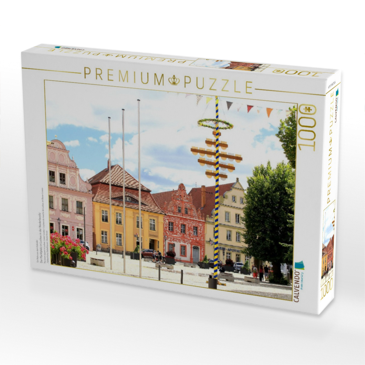 Der Marktplatz in Luckau in der Niederlausitz