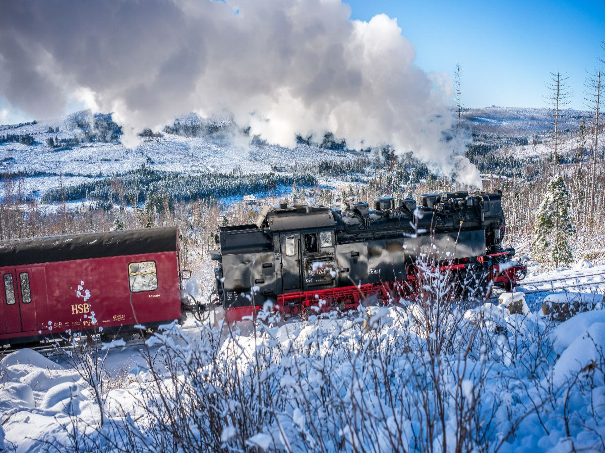 Die Brockenbahn bei Schierke im Oberharz