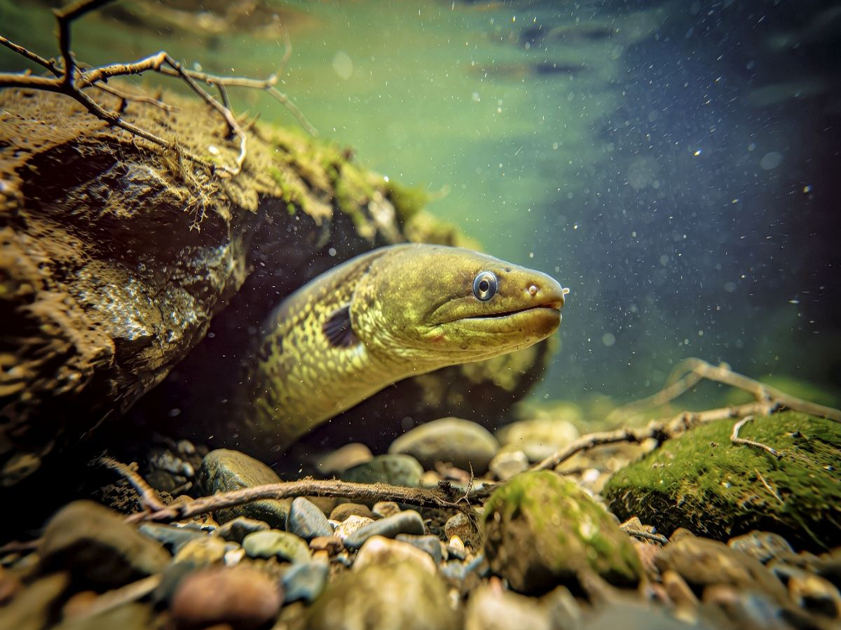 Schütze den Aal – bewahre das Wasser.