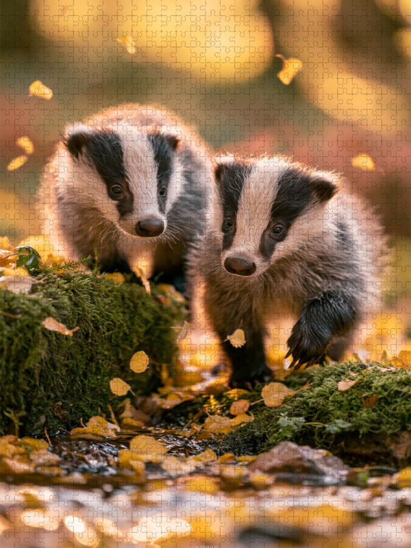 Spielen im Herbstlicht