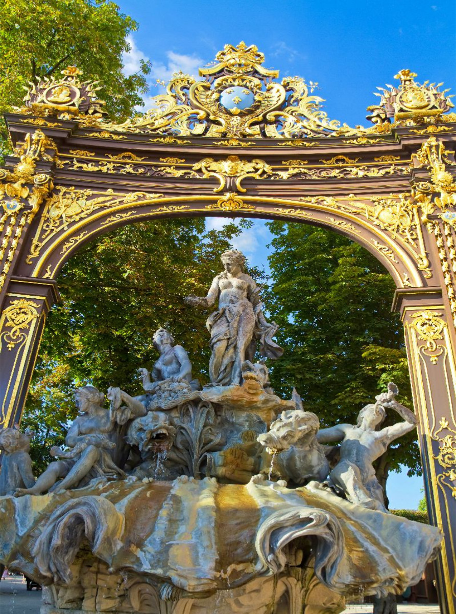 Neptunbrunnen auf der Place Stanislas, Nancy