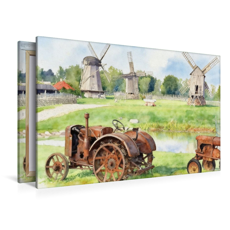 Windmühlenpark auf der Insel Saaremaa