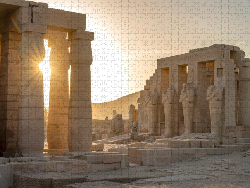 Das Ramesseum in Luxor, Ägypten