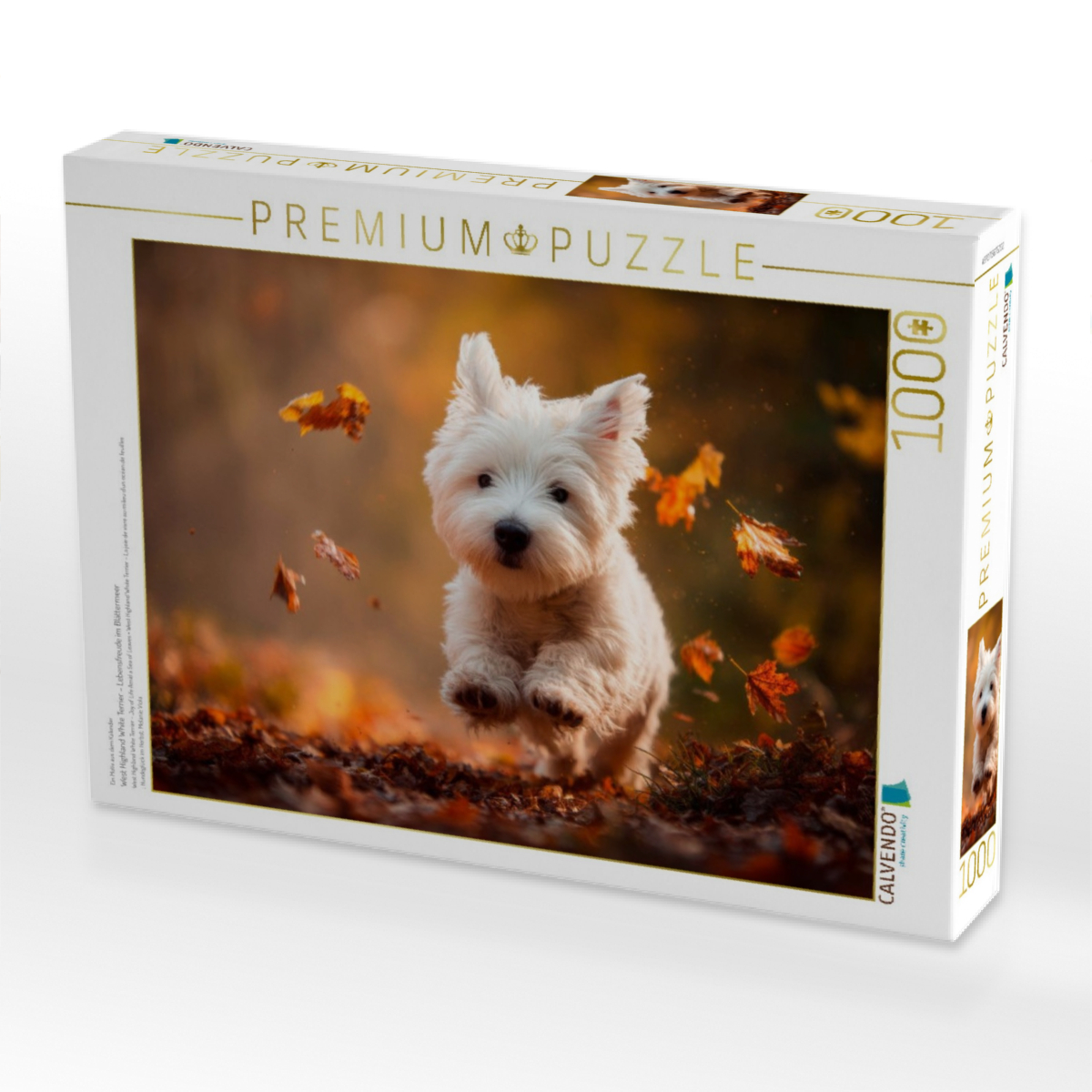 West Highland White Terrier – Lebensfreude im Blättermeer
