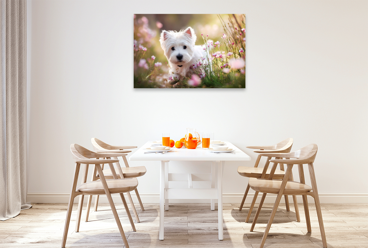 West Highland White Terrier - Mitten im Sommerglück