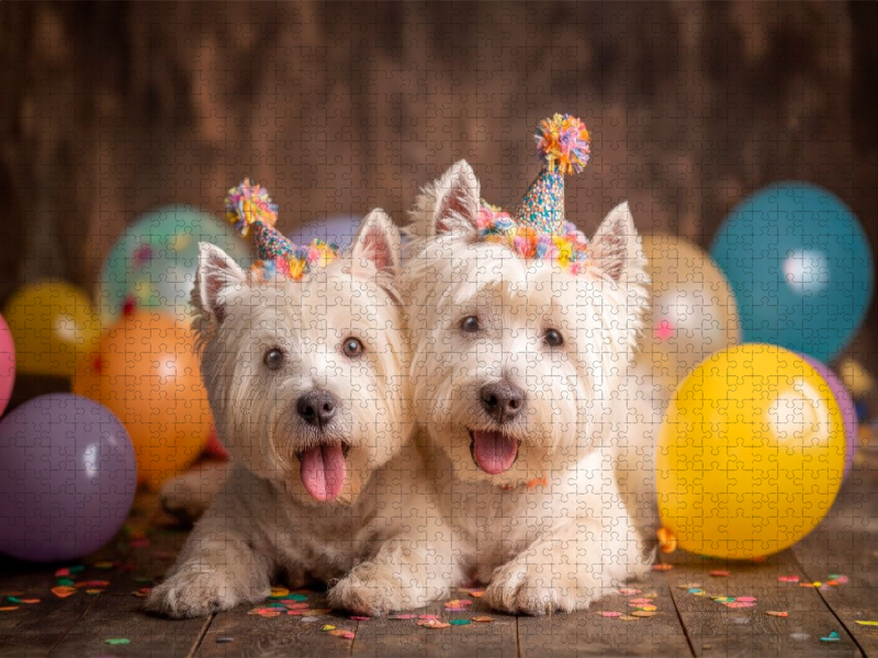 West Highland White Terrier - Heute wird gefeiert