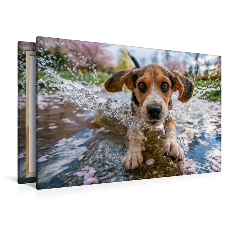 Pfützen sind zum Springen da