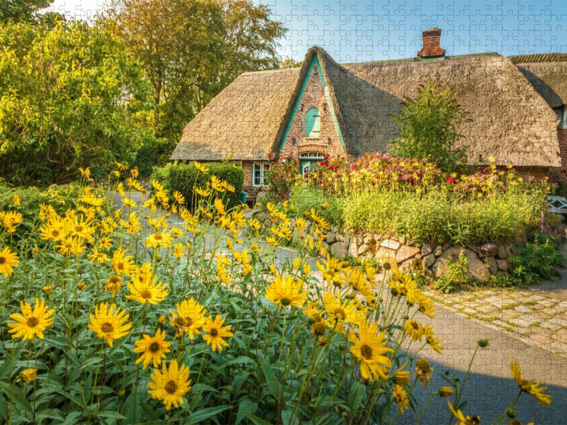 Historischer Hof mit Bauerngarten in Keitum auf Sylt