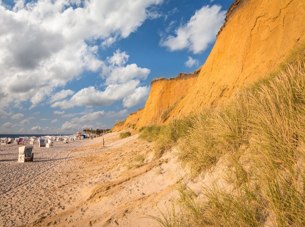 Strand am Roten Kliff in Kampen auf Sylt