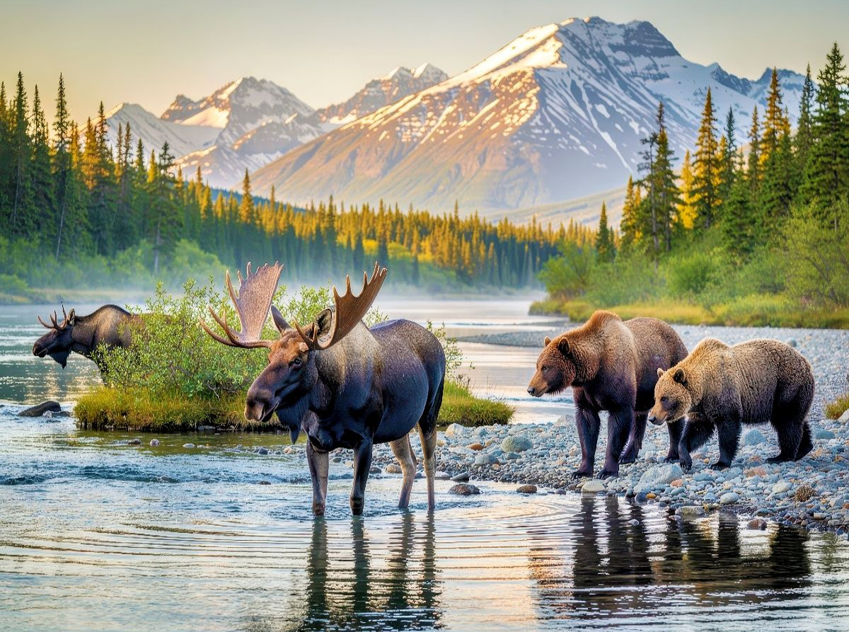Wild. Weit. Wunderbar. Alaska: Heimat von Elch und Bär.