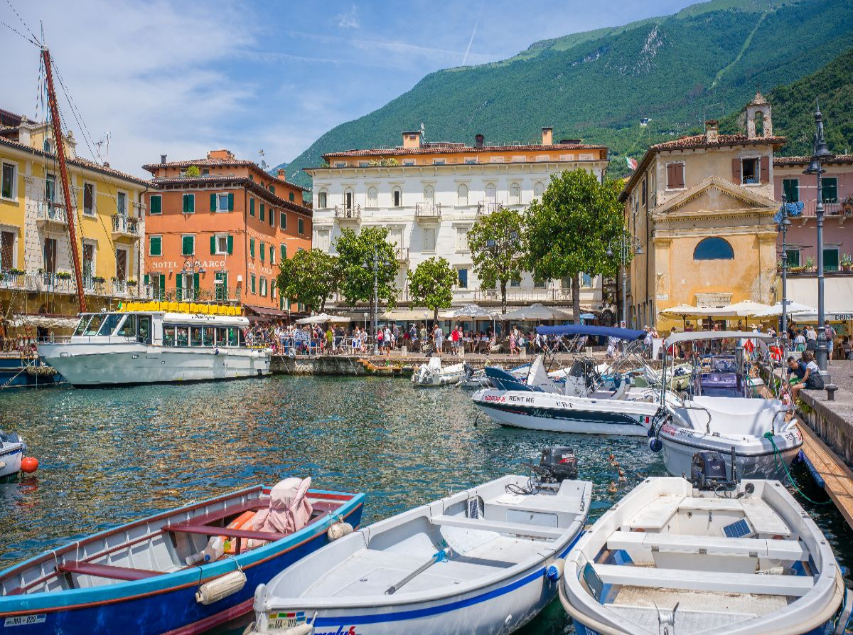 Gardasee - Hafen von Malcesine