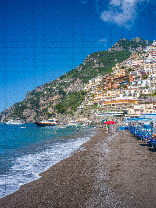 Amalfiküste - Am Strand von Positano