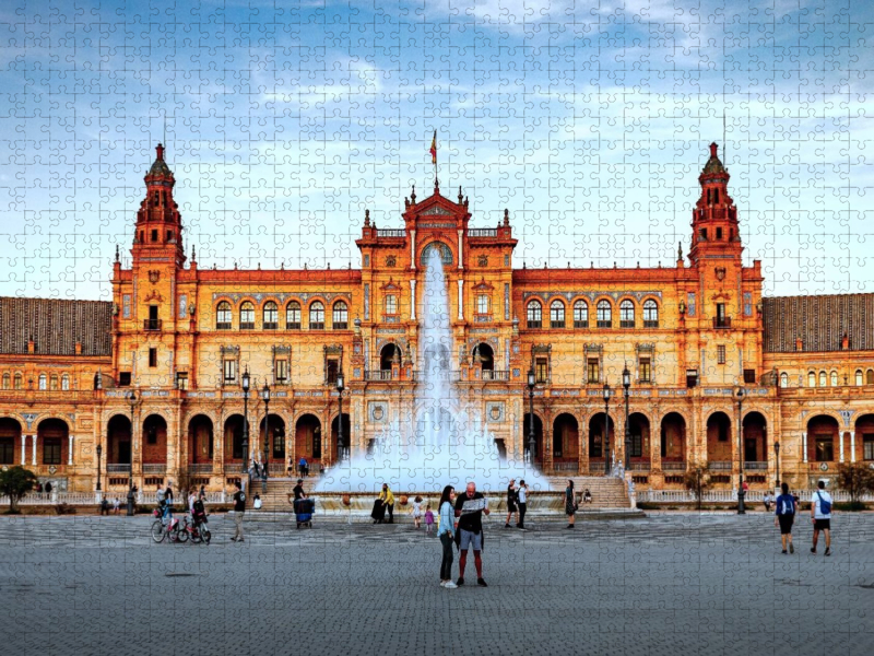 Plaza de Espana am Abend