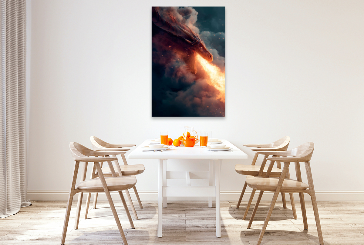 Drachen - Feuer über den Wolken
