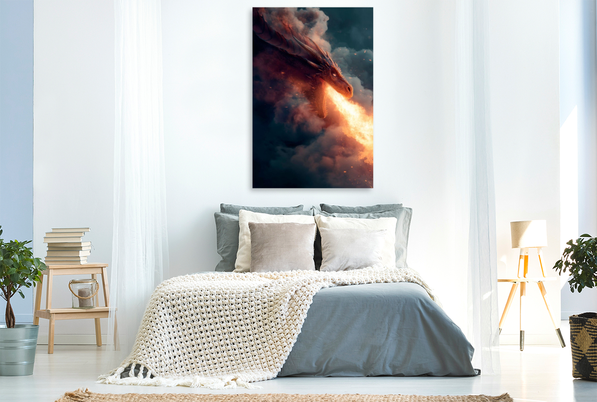 Drachen - Feuer über den Wolken