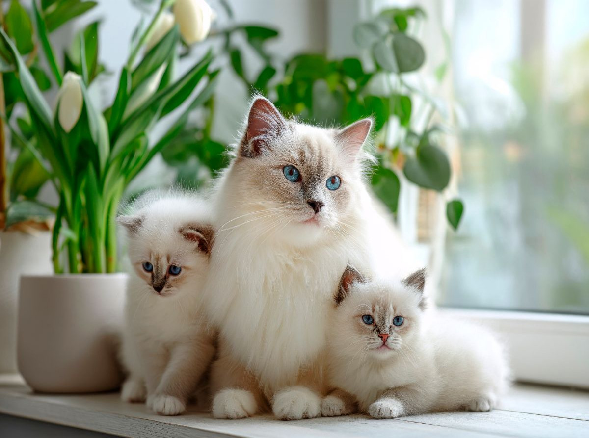 Heilige Birma Kitten - Mamas kleine Lieblinge